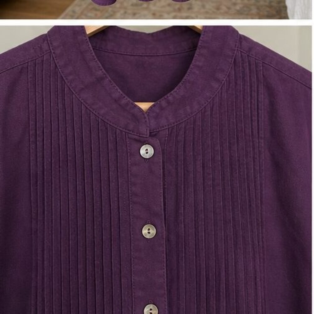 Ivory Button Blouse - Picture 4 of 6
